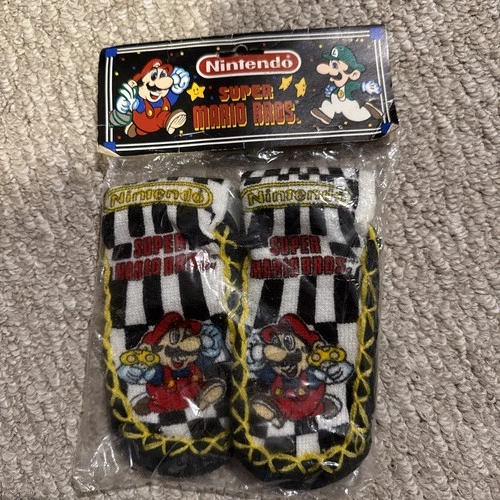 Nintendo Super Mario Bros 1989 Catalyst Children’s Socks Vintage NES In Bag