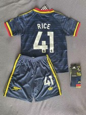 Kids Boys Girls 26/27 Arsenal Away Full Kit Shirts Size 26 For 10-11 Years