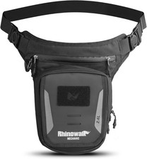 Motorcycle Fuel Tank Bag, Magnetic Quick Release, Black, One Size, Leg Bag, Wais