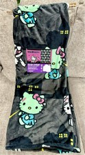Hello Kitty Halloween Frankenstein Mummy Soft Plush Blanket 50x70 BN