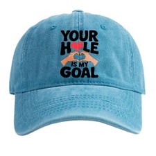 Gorra de béisbol "Your Whole Heart Is My Goal" Hand Heart unisex lavada, uso casual