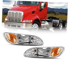 Passenger Side Headlamp, High Low Beam Headlight Assembly for Peterbilt Right