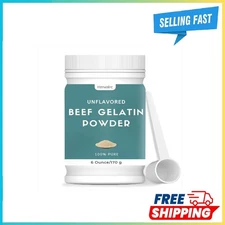 6 Oz Beef Gelatin Powder Unflavored, Natural Thickener, Rich in Collagen, Used i