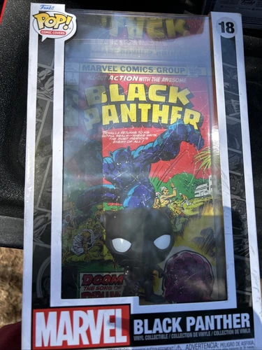  Funko POP! Marvel: Comic Cover - Black Panther Vinyl Figure # 18
