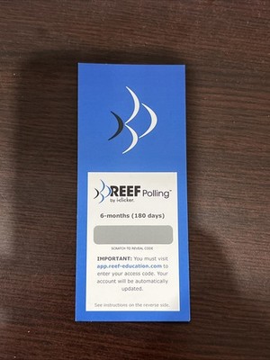iClicker Reef Polling, Student Access (Six Months Access; Standalone)