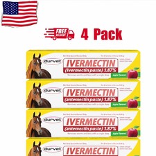 4 Pack New Paste Horse Dewormer Apple Flavor Exp 10/27 Free Shipping   