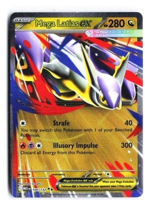 Mega Latias ex 100/132 Double Rare Mega Evolution Pokemon Near Mint