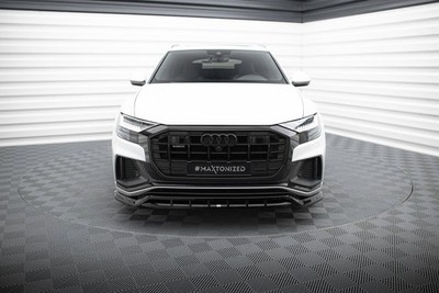 Street+ Spoilerlippe Front Ansatz V.2 passend für Audi SQ8 / Q8 S-Line Mk1 schwa