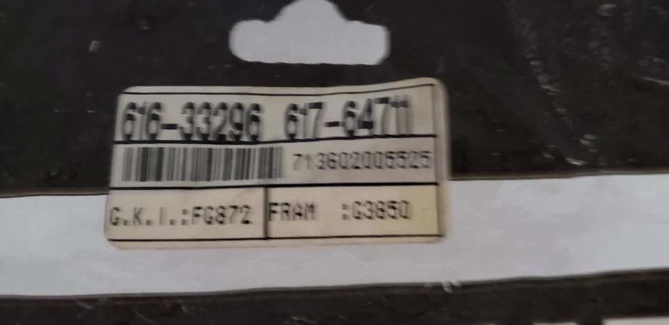 AUTO EXTRA 616-33296 (617-64711) FUEL FILTER, FG872, G3850, NIB - Image 2 of 4