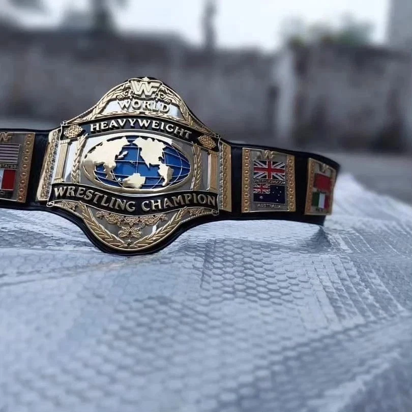 Cinturón Hulk Hogan 86 Campeonato Mundial de Lucha Peso Pesado 4 mm Zinc Foto 3 de 4