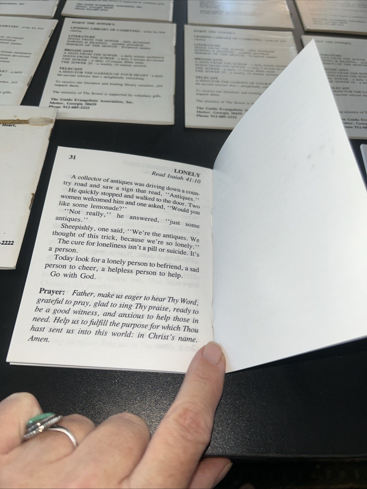 VTG 1990's Lot- 12 Guido Ministries  Inspirational Booklets Religious Pamphlets