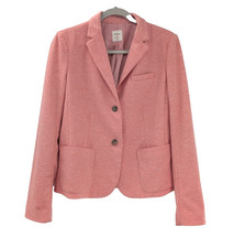 GAP Academy Heathered Pink Classic Button Down Blazer Jacket Pockets Size 10