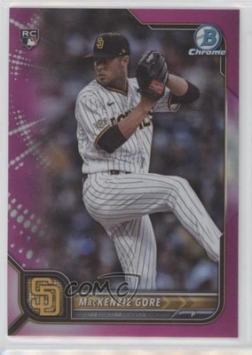 2022 Bowman Chrome Fuchsia Refractor 15/299 Mackenzie Gore #67 Rookie RC 11jg