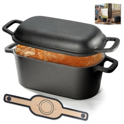 Oval Dutch Oven for Bread Baking, Preseasoned Bread Oven for Sourdough, Even ...
