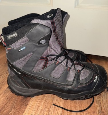 Salomon Quest 4D GTX Men's Goretex Hiking Boots Size 11 1/2 Black fty 643001