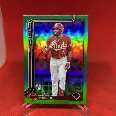2025 Topps Series 1 - Rece Hinds #217 Spring Green  Foil Serial # /99 (RC)