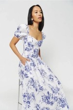 Reformation Devyla Linen Dress Size 6 NWT