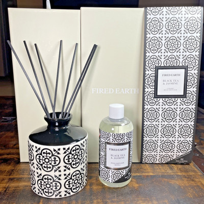 Wax Lyrical Fired Earth Black Tea & Jasmine Reed Diffuser New In Box