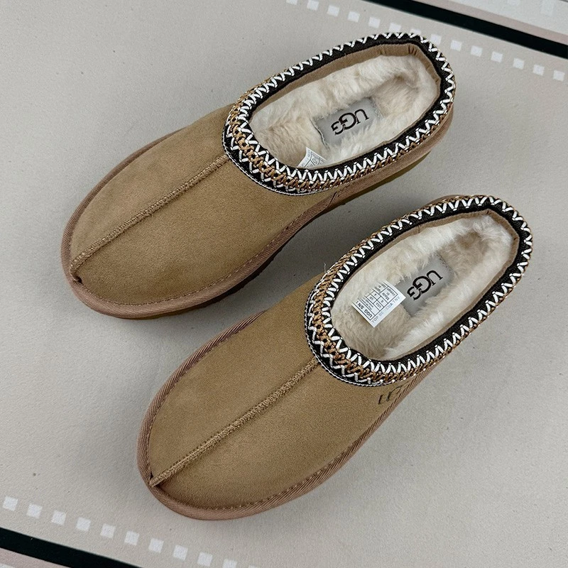 Zapatillas para mujer UGG Tasman II piel de oveja castaño trenzada gamuza superior seleccionar talla Foto 4 de 4