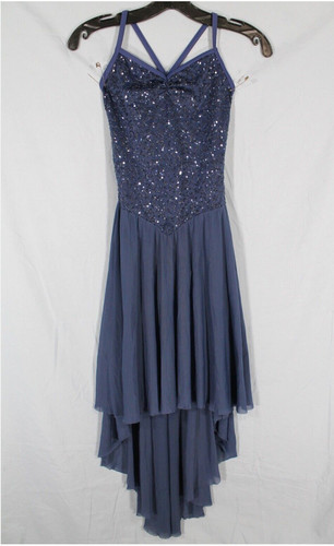HIGH-LOW DRESS -STRAPPY SEQUINS dress Youth L (10-12)