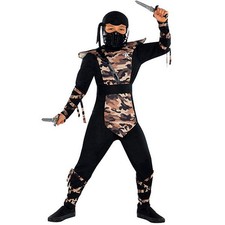Boys Combat Ninja Costume - Large 12-14 - L - Open Box