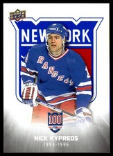 2025-26 Upper Deck Centennial New York Rangers Nick Kypreos #50