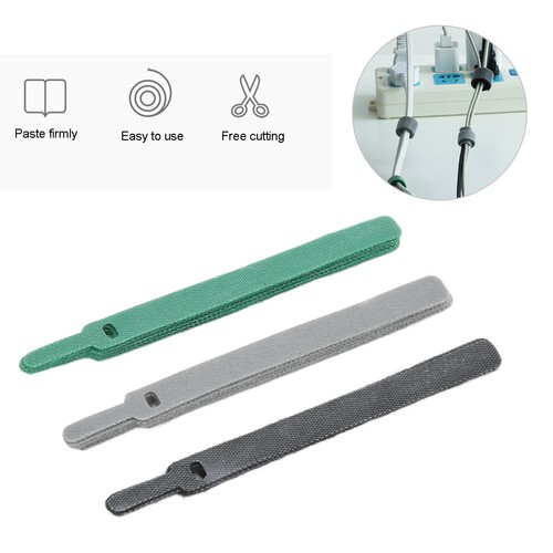 15pcs Fastening Straps Nylon Reusable Adjustable Cord Fastener Tie AM9 - Afbeelding 8 van 24