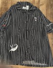 Nightmare Before Christmas Disney Button Down Embroidered Striped Short 2XL — photo 1