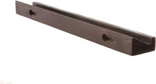 Vinyl Record Wall Mount, Solid Oak Floating Record Shelf for Albums, Slim E...