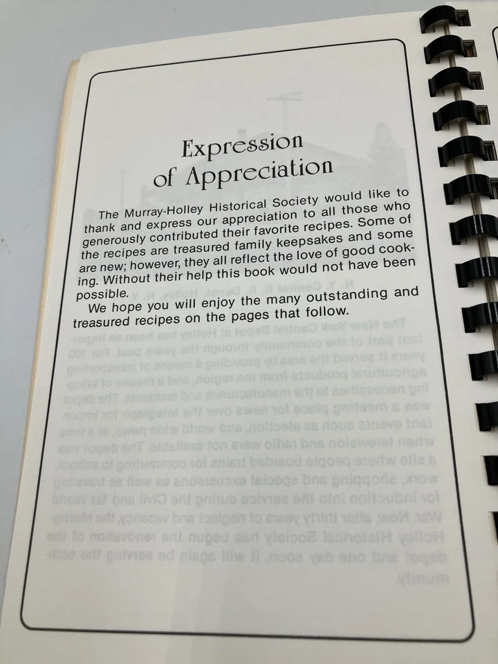 Рецепты винтажной спиральной поваренной книги Murray-Holley NY Historical Society 1989 - Изображение 3 из 4