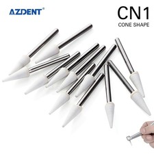 12pcs Dental White Polishing Stones Flame Cone Shape FG Burs Arkansas Stone