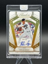 2024 Panini Flawless Moments - Gold - Nolan Ryan Auto /10 - Sealed