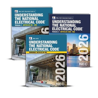 2026 Mike Holt Understanding the NEC Book Package, Electrical Exam Preparation