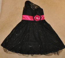 $98 Stunning Girl Women Prom Dress Floral Lace Padded Top 3 Skirts Sequin Ruffle