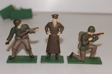 3 x Metal Blue Box WW2 American Infantry Soldiers