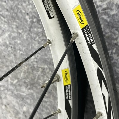 Mavic Ksyrium Equipe 700C WHite Wheelset Road Clincher Rim Shimano