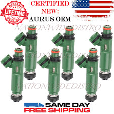 6x Oem New Aurus Fuel Injectors For 93-97 Toyota Land Cruiser Lexus Lx450 4.5 I6