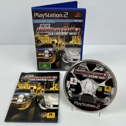 Midnight Club 3 Dub Edition Remix PlayStation 2 PS2 PAL Game CIB Manual (TESTED)