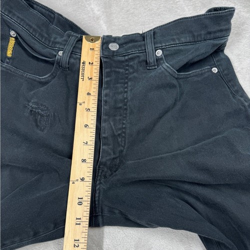 Armani Jeans Herren Schwarz Zipper Fly Straight Leg Jeans Größe 32 - Bild 6 von 16