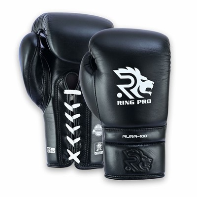 RING PRO best sparring gloves Leather lace up boxing gloves 12 oz. 14 oz. 16 oz.