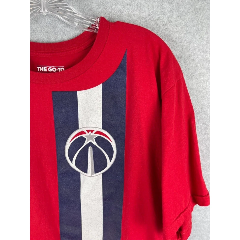 Camiseta Adidas Washington Wizards Masculina GG Vermelha # Parede Manga Curta NBA Basquete - Imagem 3 de 4