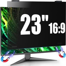 Magnetic Computer Privacy Screen Shield 23 Inch for Frameless Monitor Thin Be...