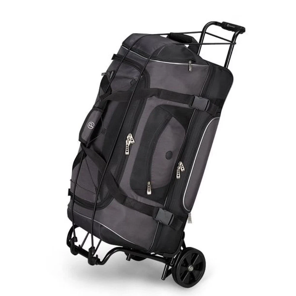 Metal Folding Luggage Cart 39x13 15 Platform 3lbs Empty 75lb Capacity Black - thumbnail 5