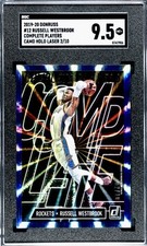 2019 DONRUSS COMPLETE PLAYERS BLUE /10 RUSSELL WESTBROOK SGC 9.5
