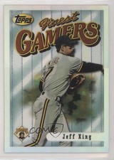 1996 Topps Finest Refractor Jeff King #78 no9