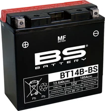 BS Battery Maintenance Free Battery BT14B-BS #300629 for Yamaha/Hyosung