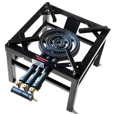 12.2KW 3 KEY HEAVY DUTY CAST IRON LPG GAS RING COOKER BURNER CATERING OUTDOOR