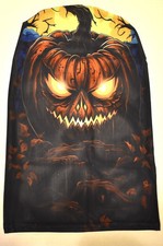 NEW WHOLE FACE HORROR MASK MESH PULLOVER PUMPKIN COMPUTER GENERATED FITS ALL