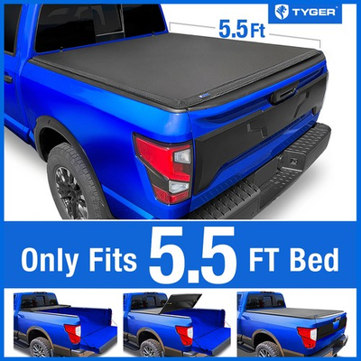 #ad TYGER T3 Soft Tri fold Tonneau Cover for 2004 2015 Nissan Titan 5.5#x27; Bed $240.00
