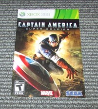 Captain America: Super Soldier (solo manuale istruzioni) Xbox 360 autentico